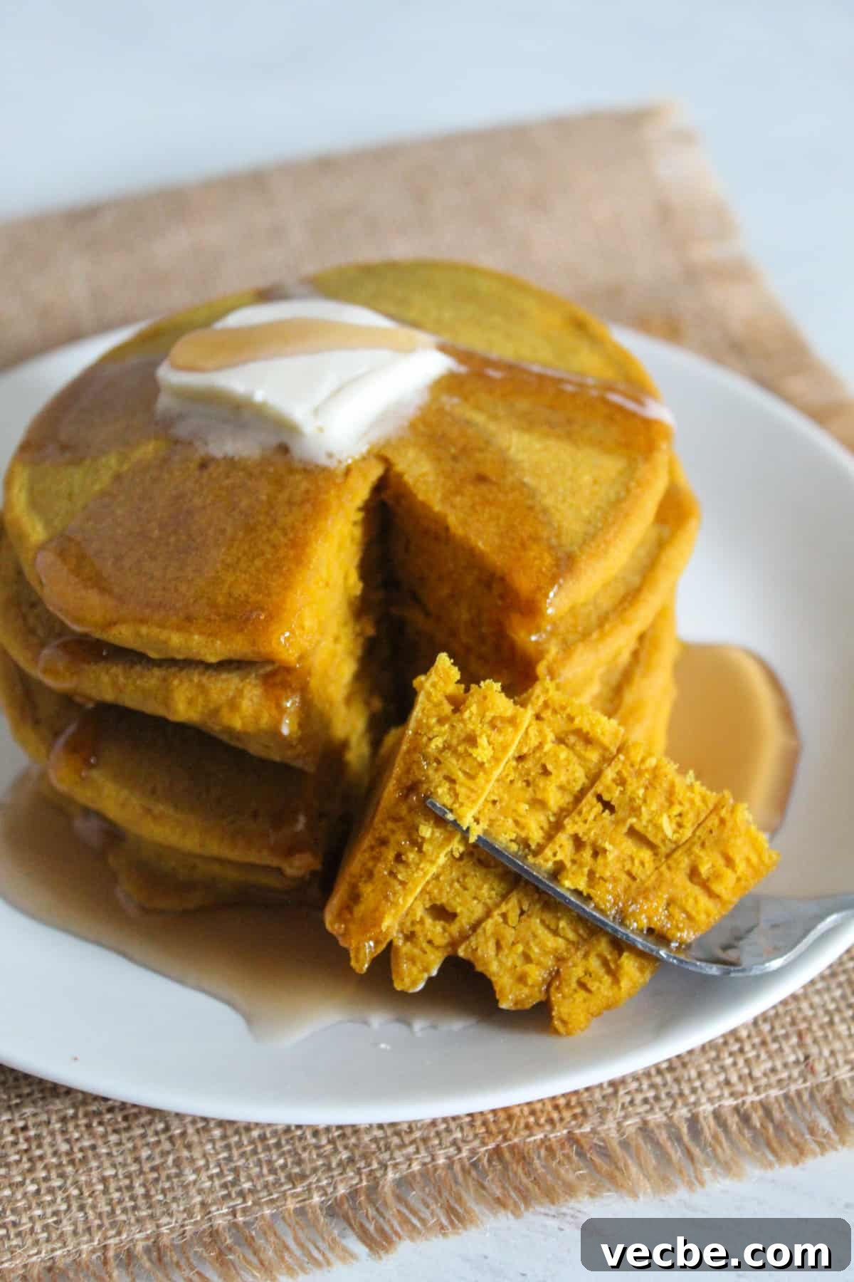 Fluffy Gluten-Free Buckwheat Pancakes Recipe 11 gluten-free buckwheat pancakes served on a plate