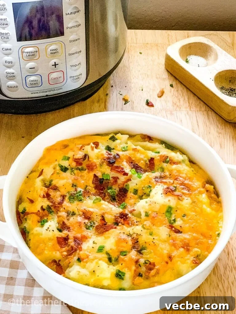 instant pot loaded potato casserole