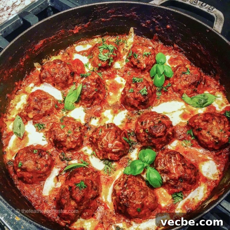 skillet meatballs with marinara