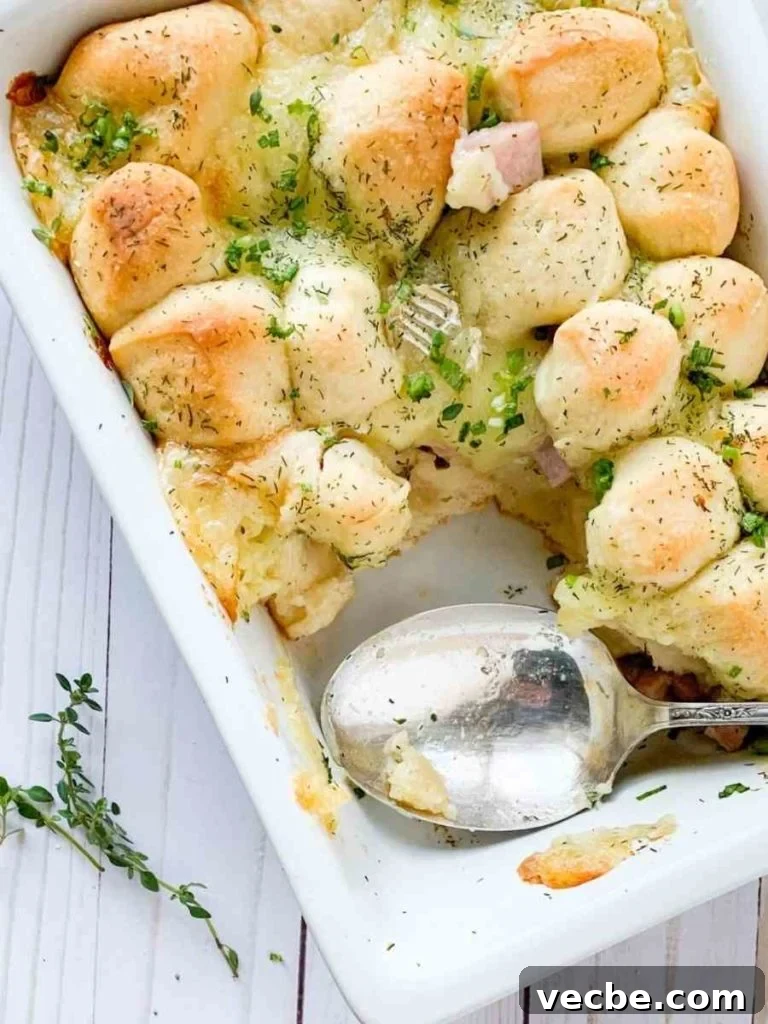 ham and brie breakfast casserole