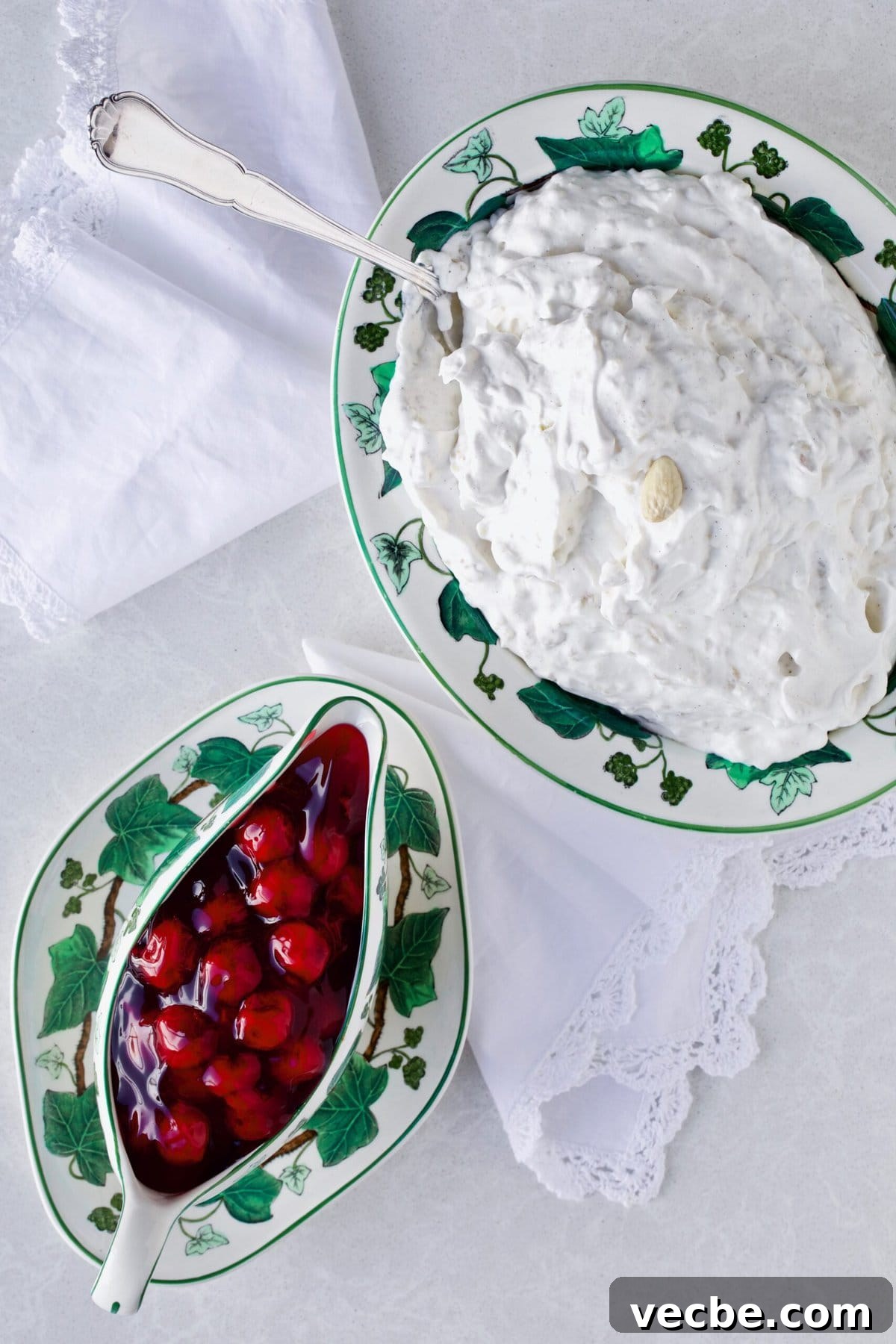 65+ Christmas Dessert Recipes Your Guests Will Love 42 Danish Rice pudding in Danish serving ware