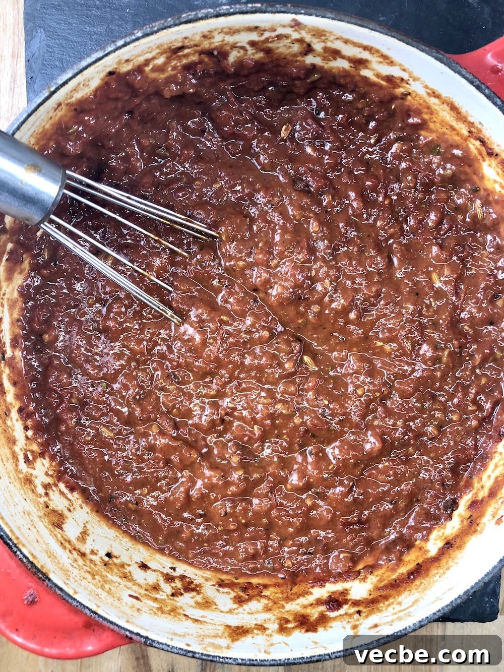 how to make homemade marinara sauce for meatball subs marinara sauce in a pan with a whisk