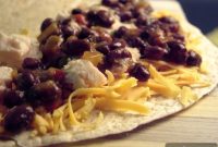 Chicken and Black Bean Quesadillas with Parmesan Broccoli