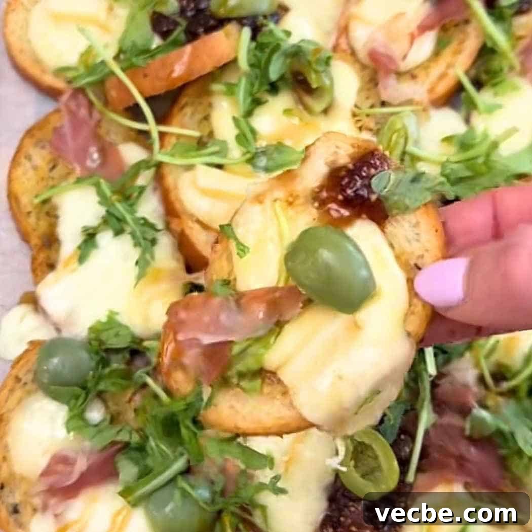Loaded Charcuterie Nachos Appetizer 6 Charcuterie nachos made with bagel chips.