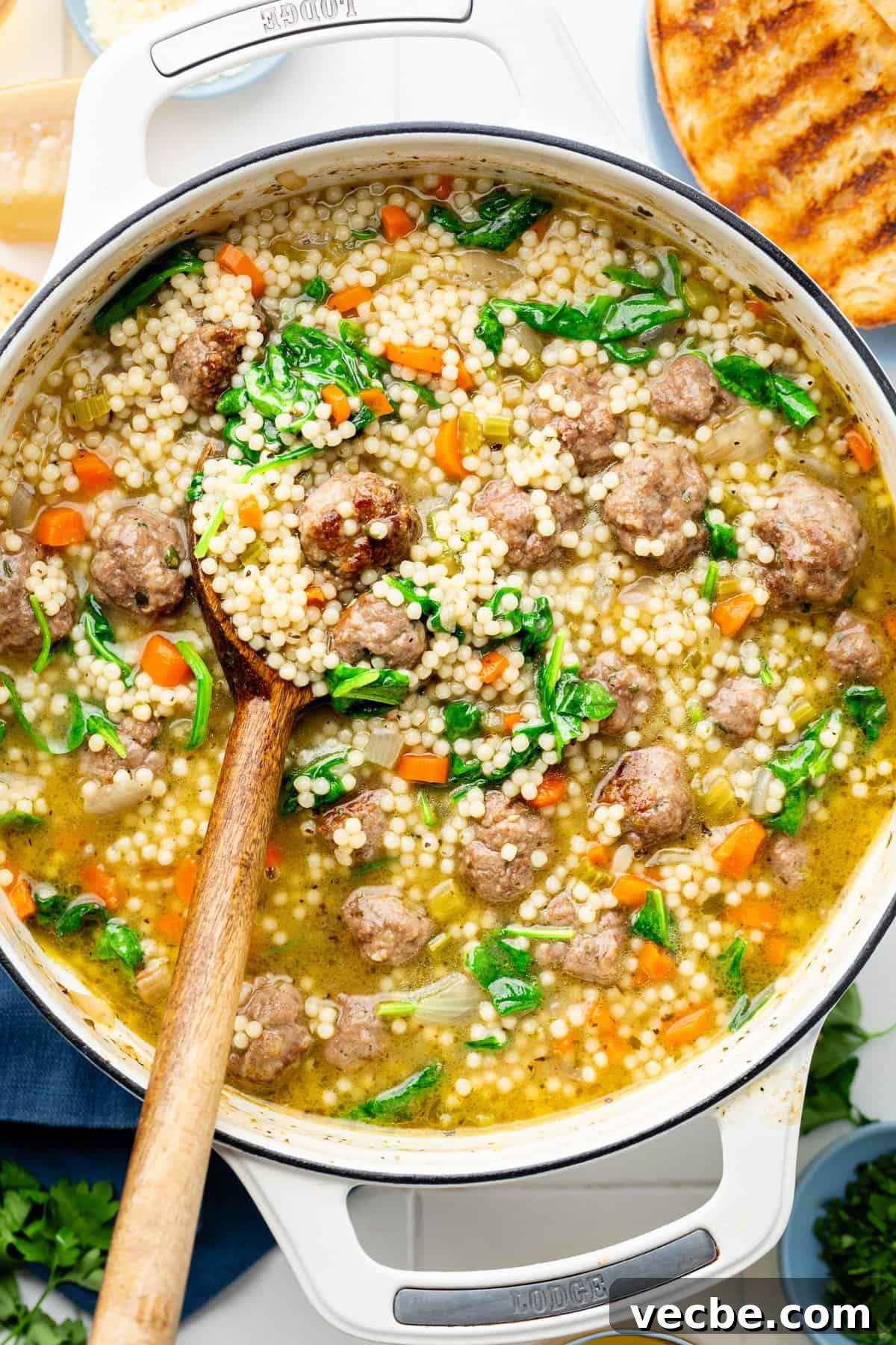 Italian Wedding Soup with Meatballs and Greens 3 italian wedding soup