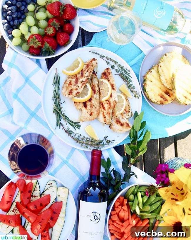 Summer Wine and Food Pairings for Warm Weather Meals 4 Simple Lemon Herb Grilled Chicken