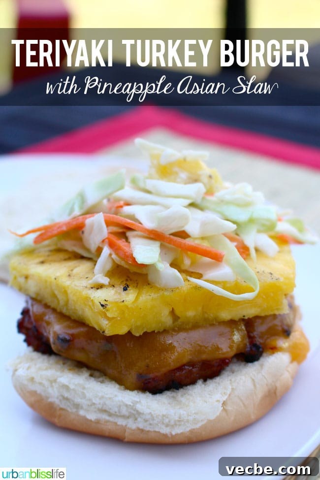 Summer Wine and Food Pairings for Warm Weather Meals 10 Teriyaki Turkey Burger With Pineapple Asian Slaw