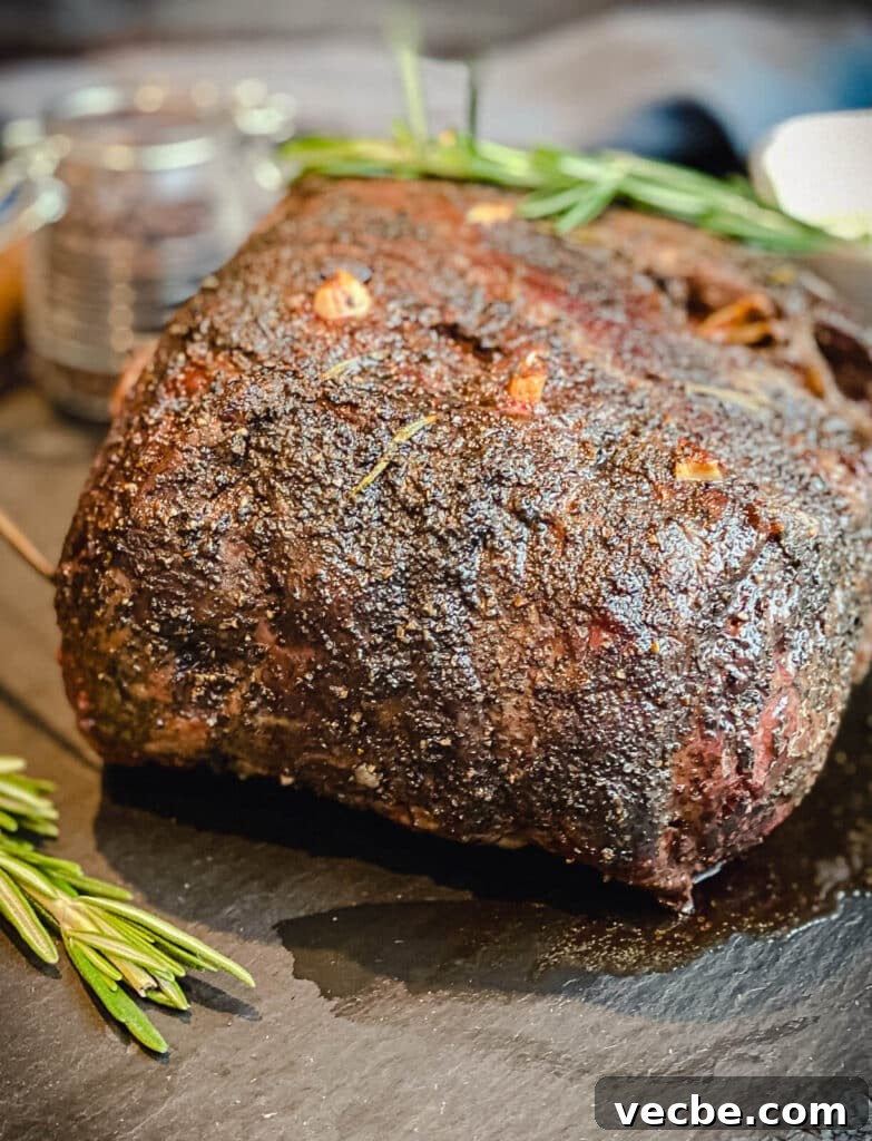 How to Smoke and Sear Prime Rib Roast 5 prime rib resting on a cutting board