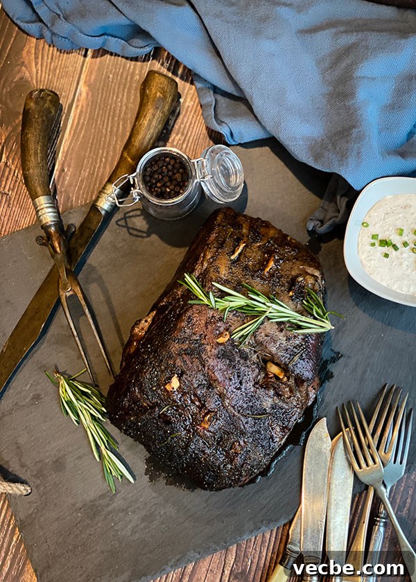 How to Smoke and Sear Prime Rib Roast 6 smoked and seared prime rib ready for slicing