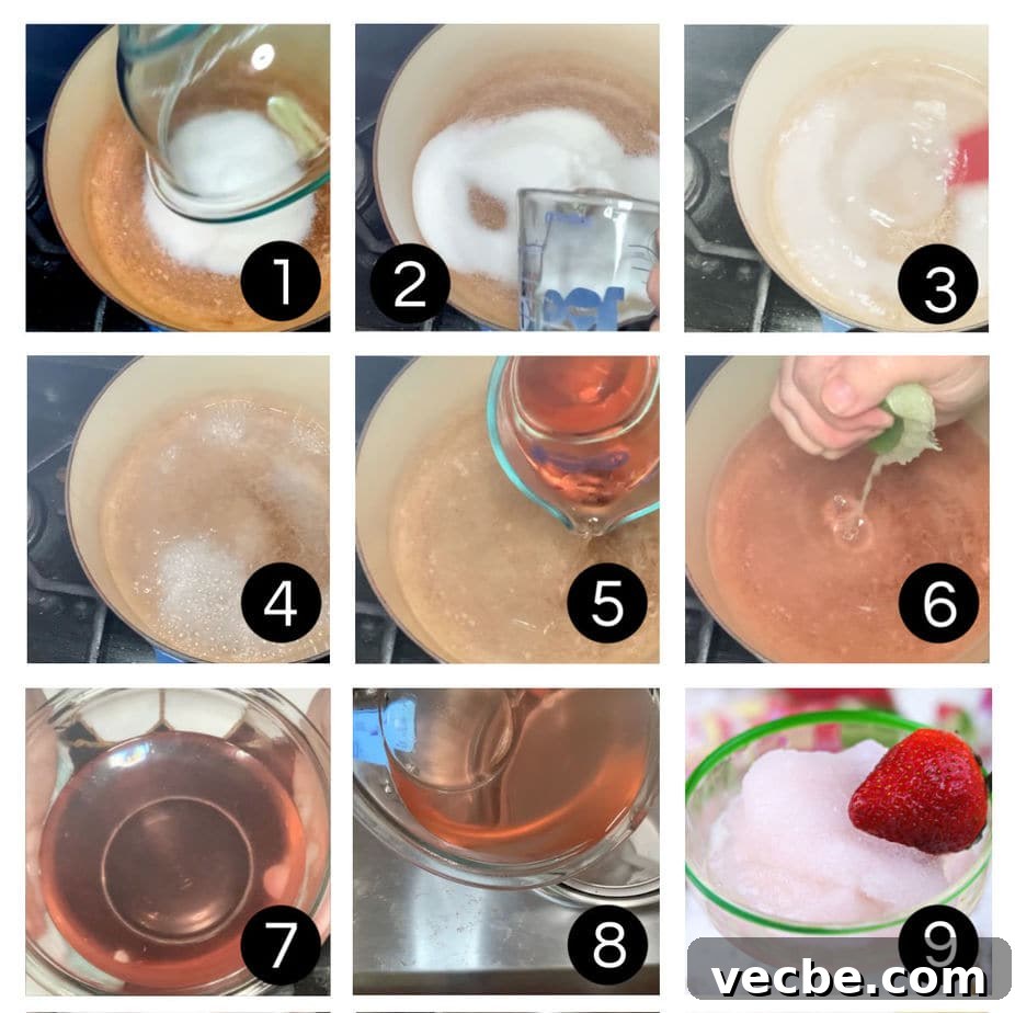 How to Make Wine Sorbet: Recipe and Tips 4 Step by step images for how to make sorbet with wine.