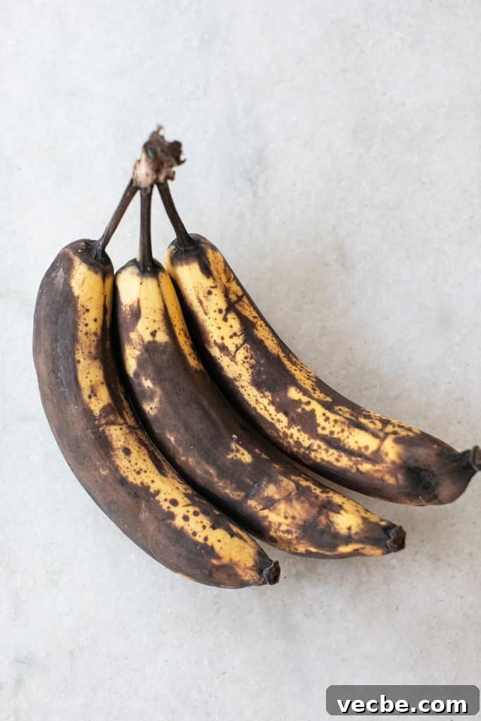 Moist Banana Bread Recipe with Ripe Bananas 5 Super ripe bananas.