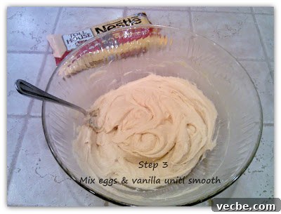 Chocolate chip cookie dough step 3