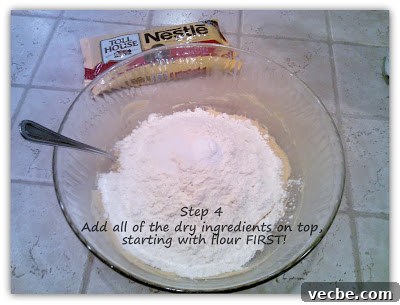 Chocolate chip cookie dough step 4