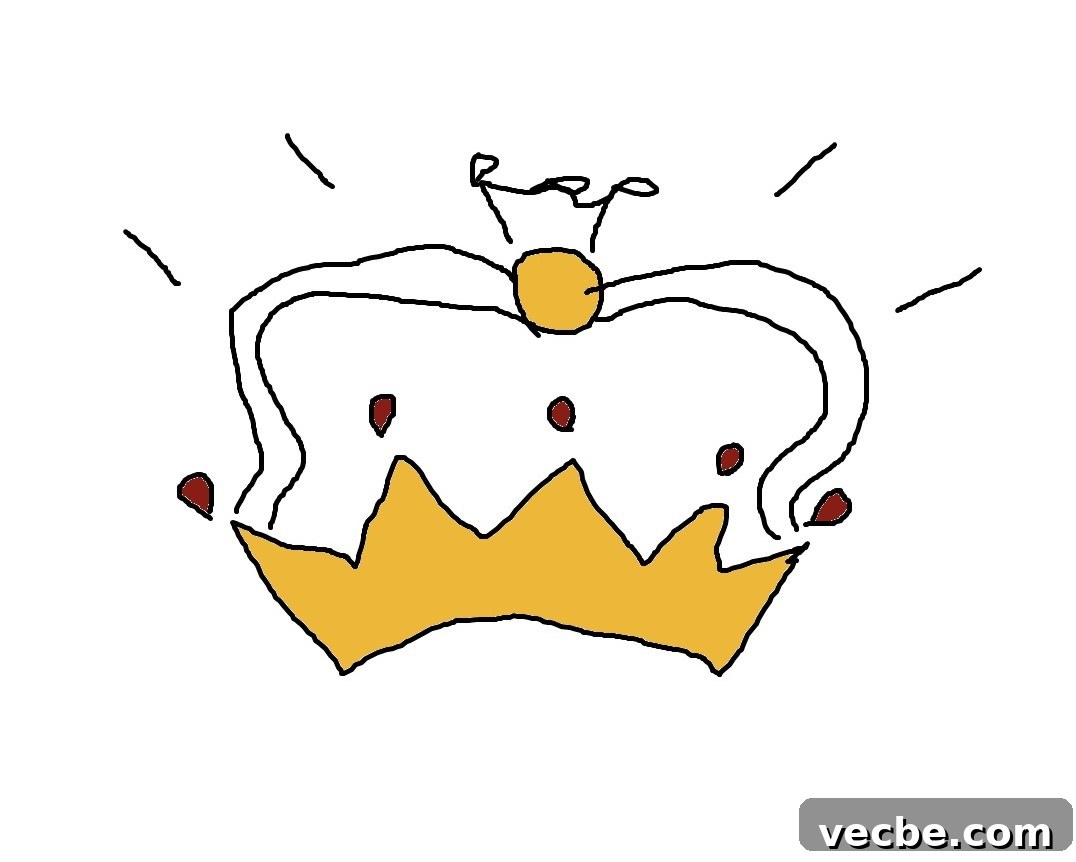 How to Make Muffins with Leftover Milk 9 cartoon drawing of a crown