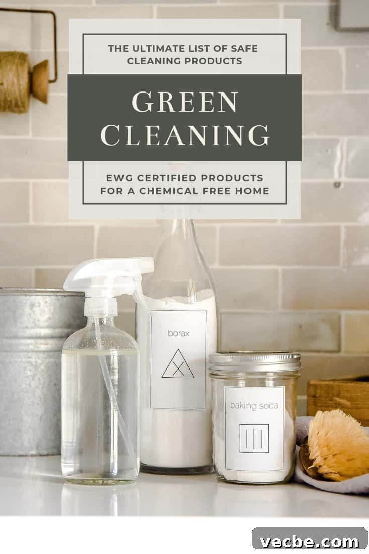 Green Cleaning for Your Home: Effective Eco Friendly Products 22 Hoping to switch up your cleaning routine to rid of chemicals and toxins? Here’s how you can green clean your home with all-natural and organic cleaning products that have an A rating from the EWG! Use this list to update your cleaning cupboard for a green clean home!