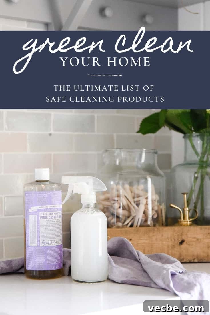 Green Cleaning for Your Home: Effective Eco Friendly Products 5 Hoping to switch up your cleaning routine to rid of chemicals and toxins? Here’s how you can green clean your home with all-natural and organic cleaning products that have an A rating from the EWG! Use this list to update your cleaning cupboard for a green clean home!