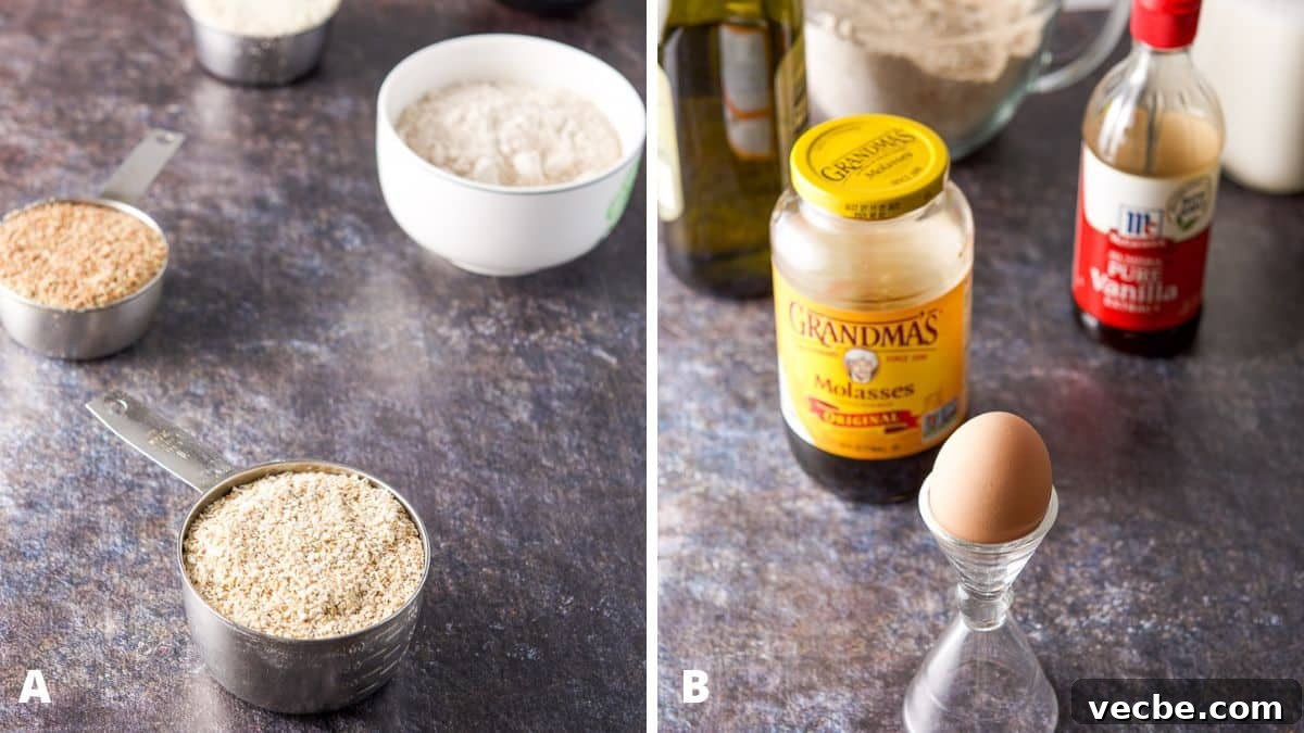 Moist Raisin Oat Bran Muffins Recipe 4 dry ingredients and the wet ingredients for the oat bran muffins