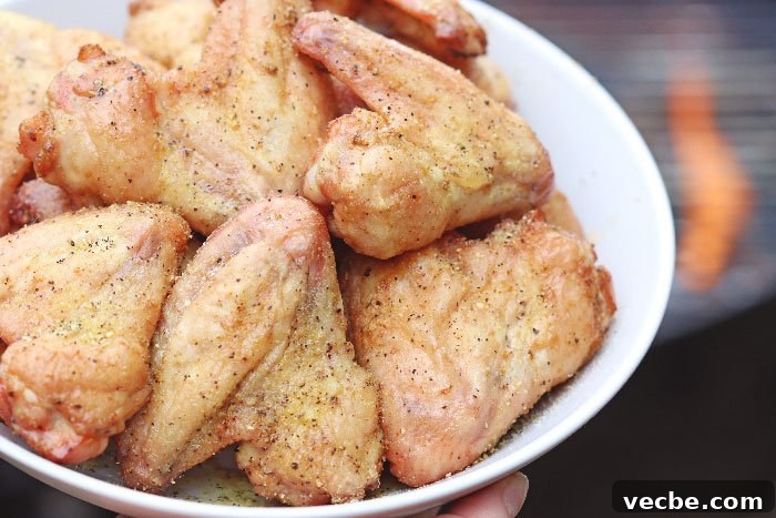 Smoked Lemon Pepper Chicken Wings 3 smoked lemon pepper chicken wings