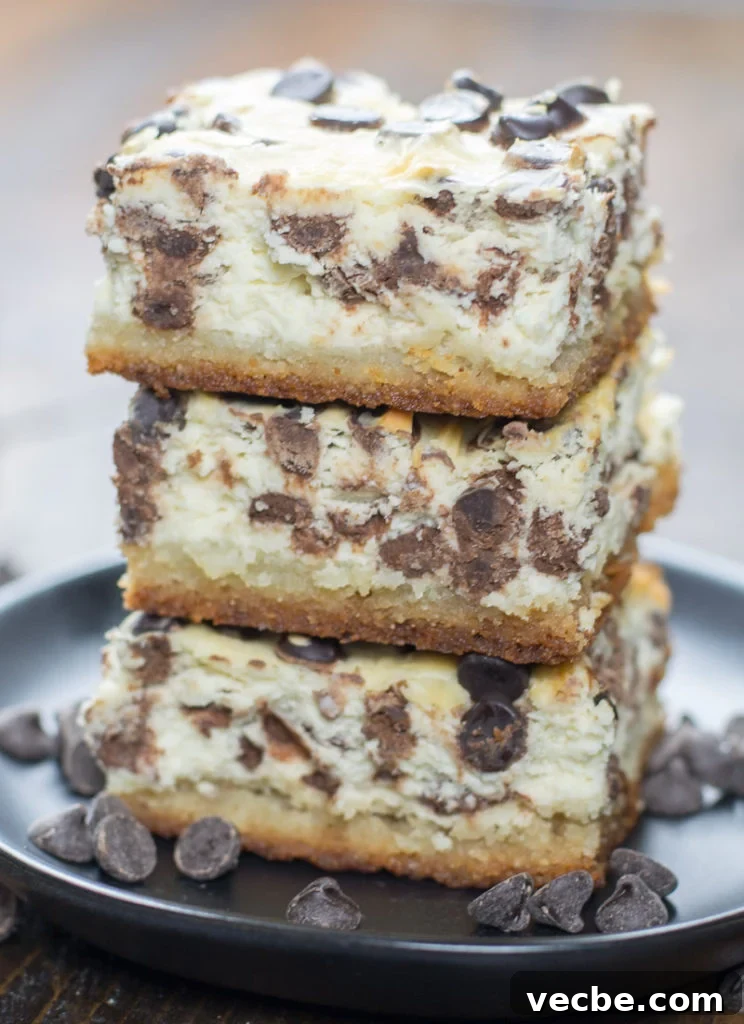 Keto Chocolate Chip Cheesecake Bars — Low-Carb Dessert 2 Keto Chocolate Chip Cheesecake Bars