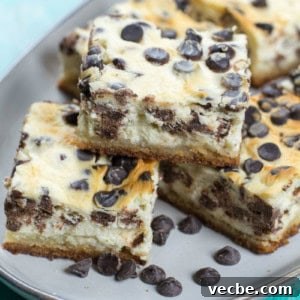 Keto Chocolate Chip Cheesecake Bars — Low-Carb Dessert 5 Keto Chocolate Chip Cheesecake Bars thumbnail