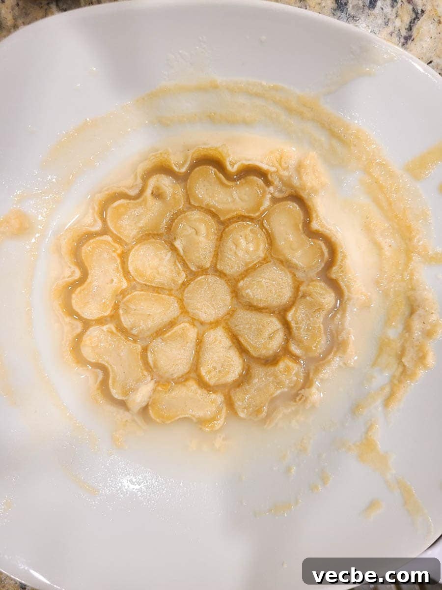 Crispy Rosette Cookies Recipe 5 A picture of burned batter if the iron is too hot