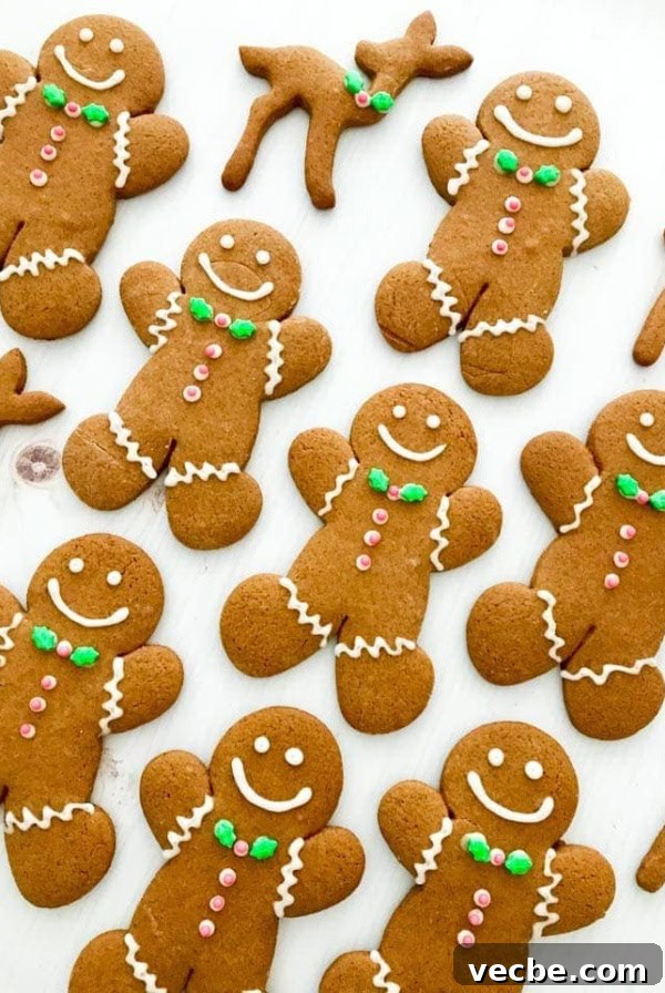 Crispy Rosette Cookies Recipe 7 Classic gingerbread cookies decorated with icing