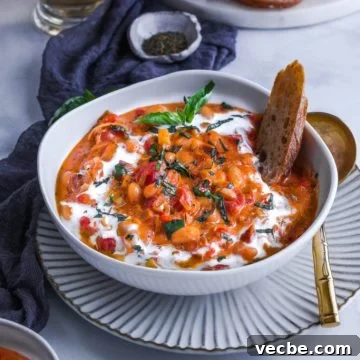Duo Bean Tomato Basil Soup