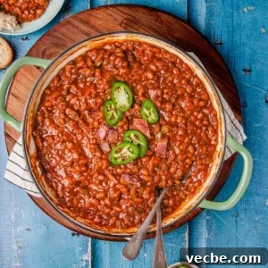 One-Pot Baked Beans with Ground Beef Recipe 13 Baked beans with ground beef.
