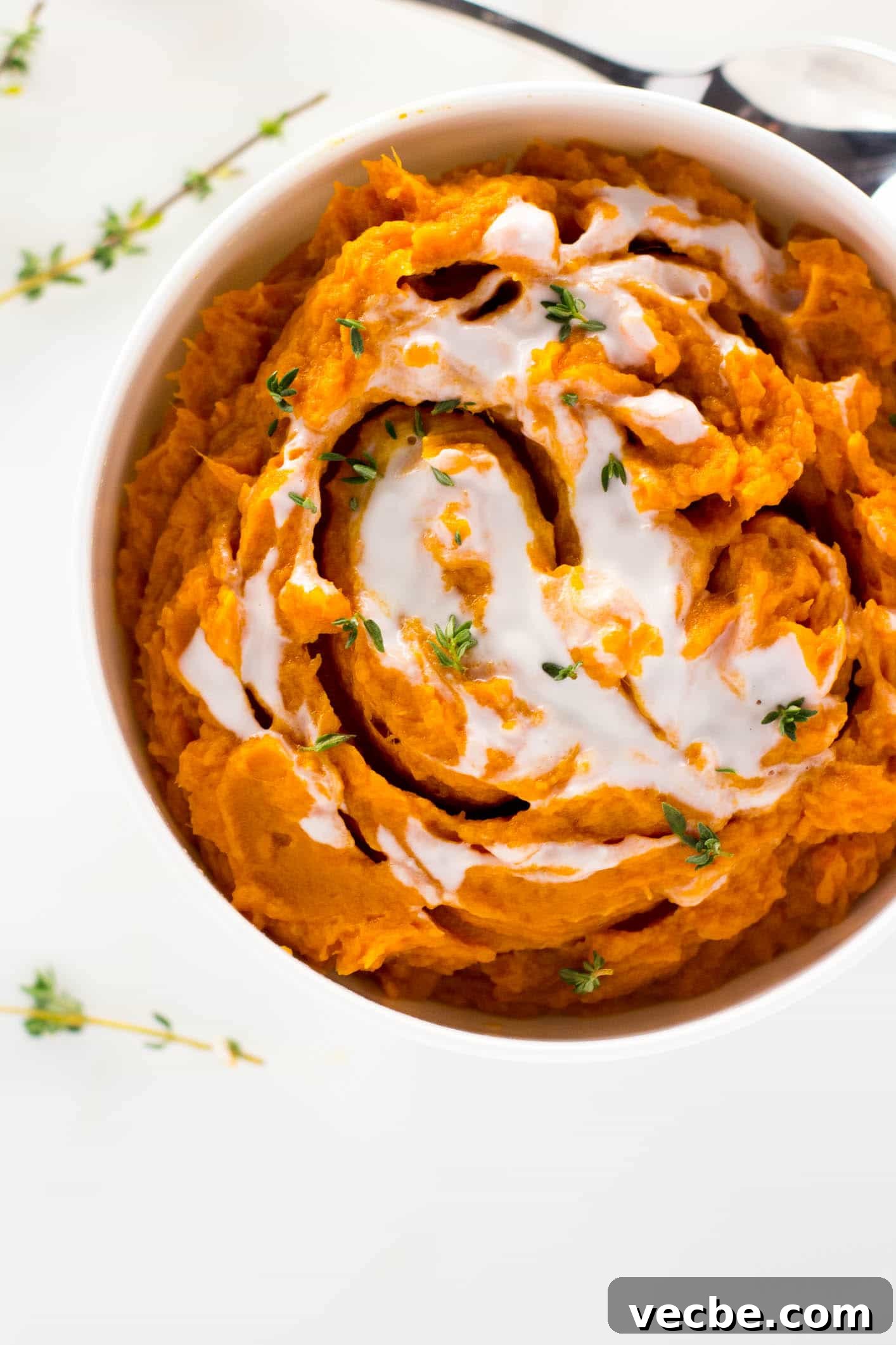 Vegan Creamy Mashed Sweet Potatoes recipe
