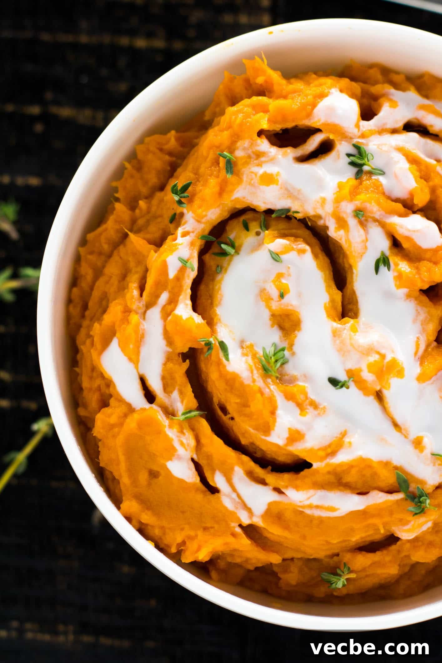 vegan mashed sweet potatoes