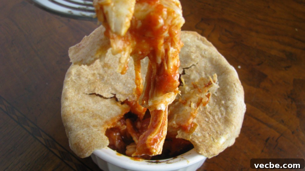 Extra cheesy pizza pot pie