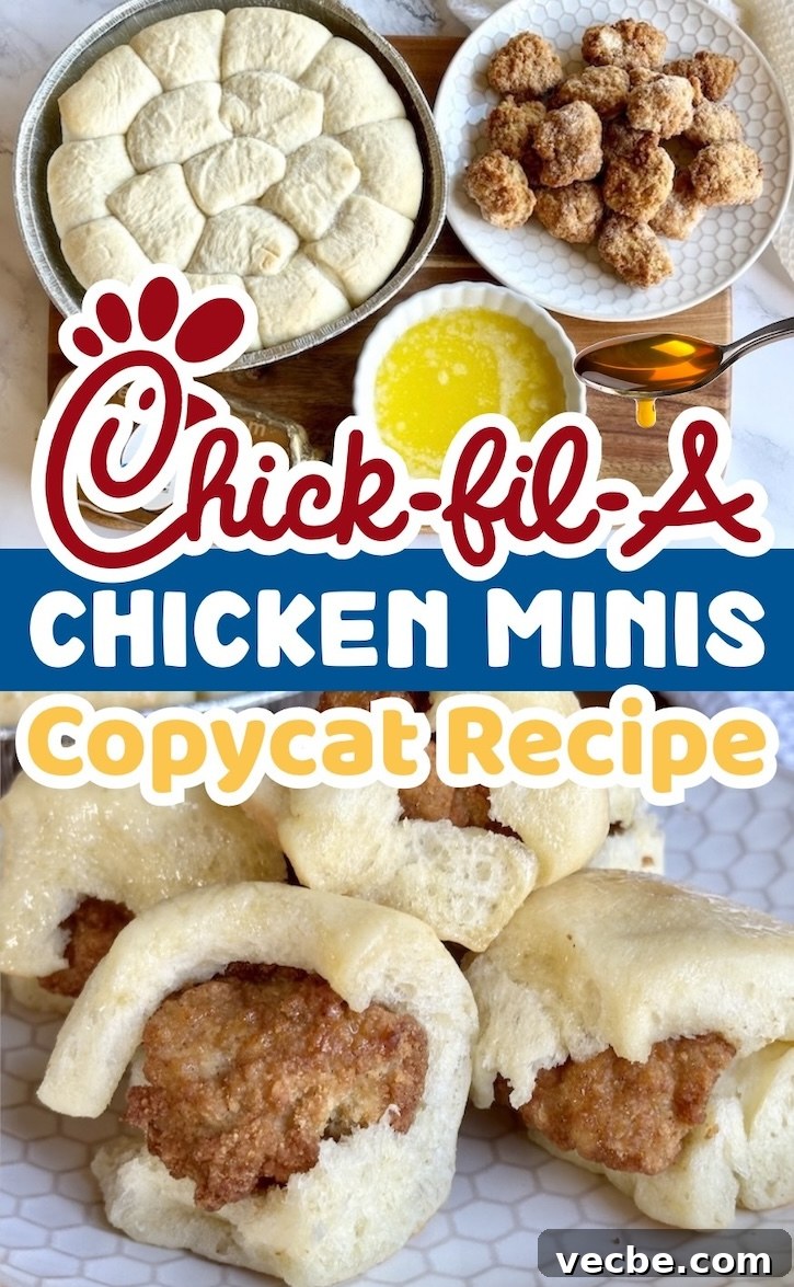 How to Make Copycat Chick-fil-A Chicken Minis 13 Are you looking for fun and easy breakfast ideas to make for your kids? Try these copycat chickfila chicken mini biscuits! They are great for sleepovers, holidays, birthdays, first day of school, etc.