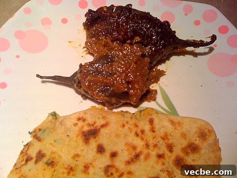 Mom's Aloo Paratha and Sanjeev Kapoor's Baghare Baingan Recipes 3 Baghare Baingan and sizzling Aloo Paratha