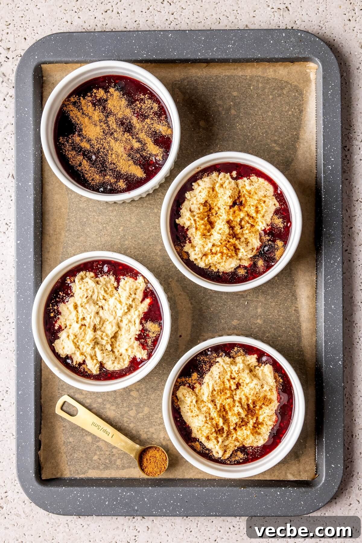 Mixed Berry Cobbler Gluten Free Dairy Free Refined Sugar Free 10 How to Make Gluten-Free Mixed Berry Cobbler Step 6 - Olivia Adriance