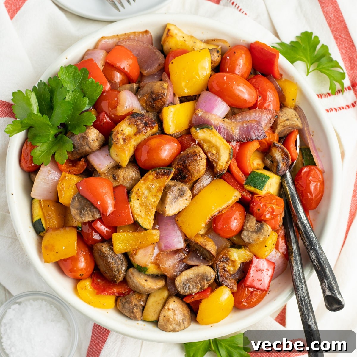 Grilled vegetable medley.