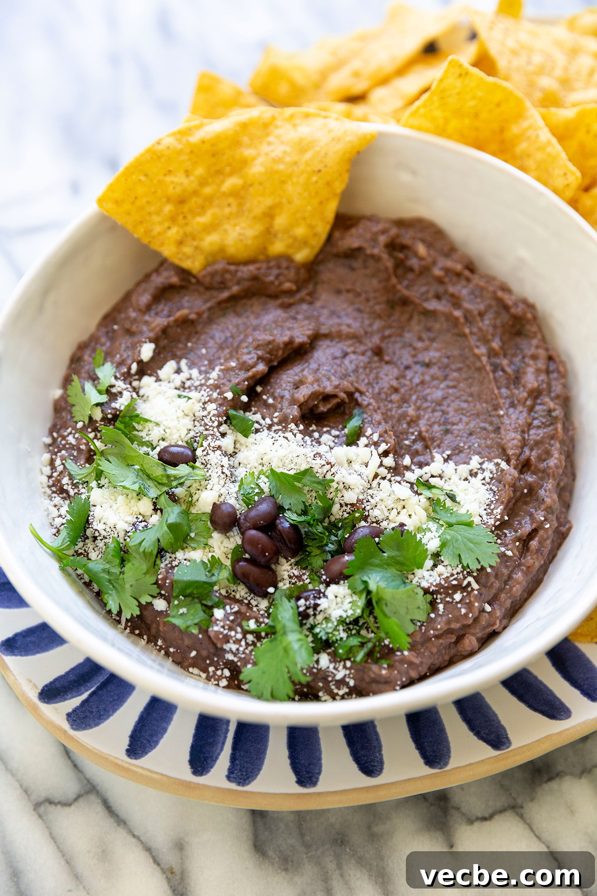 Zesty Black Bean Dip with Lime and Cilantro 2 black bean dip