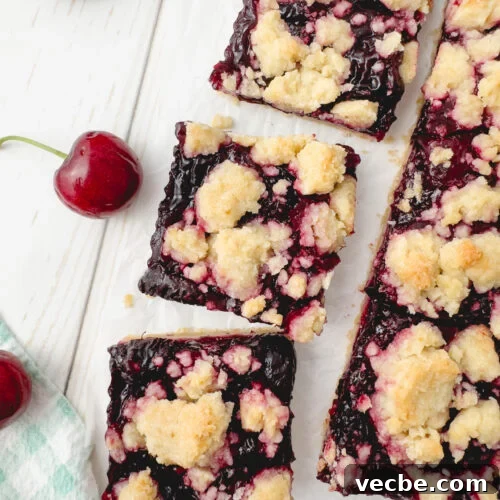 Cherry Crumb Bars with Buttery Streusel Topping 10 Cherry crumb bars recipe