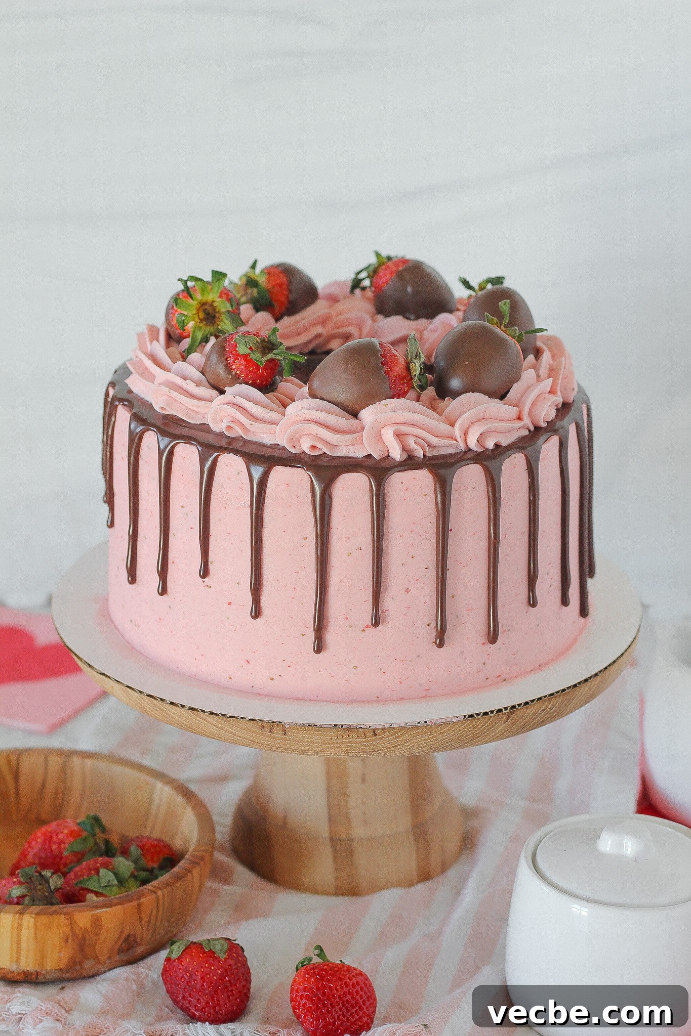 Decadent Chocolate Strawberry Layer Cake Recipe 5 Chocolate cake layers cooling