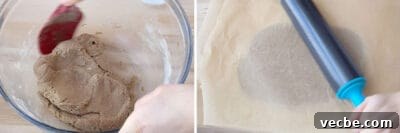 Gluten Free Vegan Graham Crackers Recipe 12 gather the dough for graham crackers