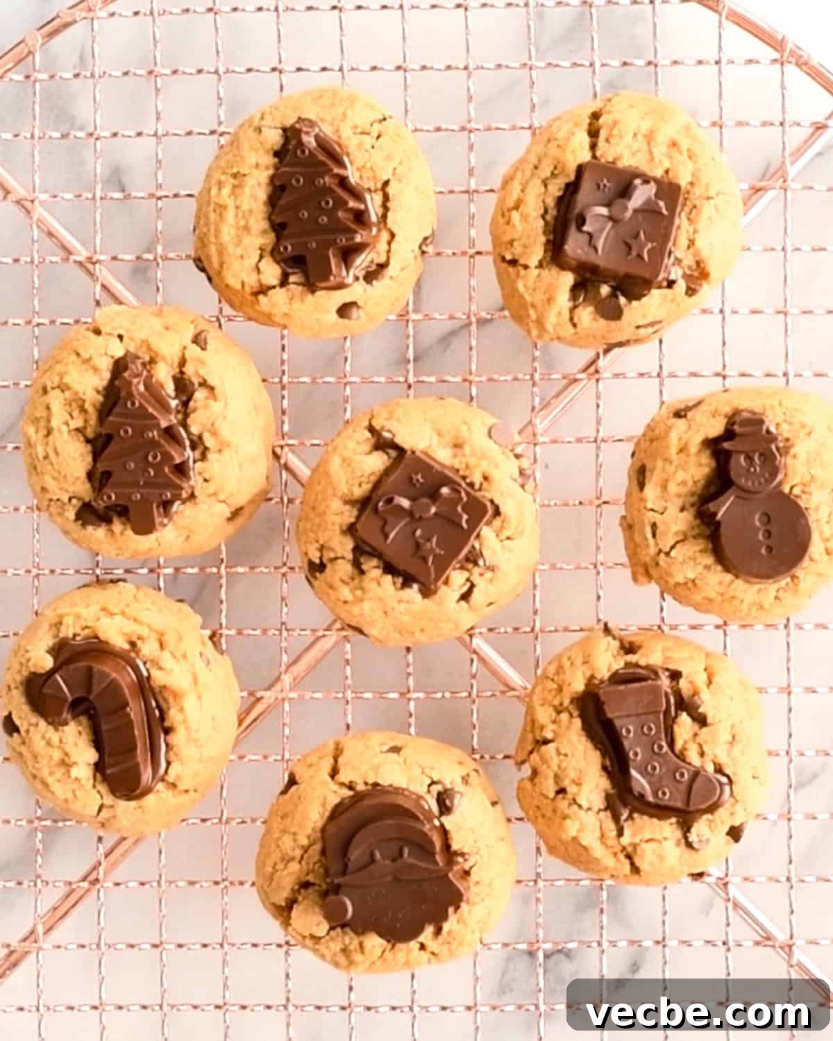 Gluten Free Peanut Butter Blossoms Recipe 11 Gluten Free Peanut Butter Blossoms on a wire cooling rack