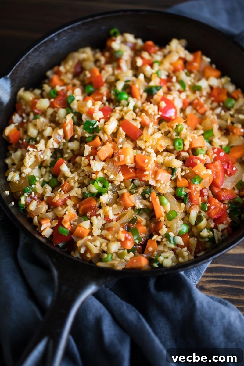 Vegan Cauliflower Fried Rice Recipe 3 Vegan Cauliflower Fried Rice