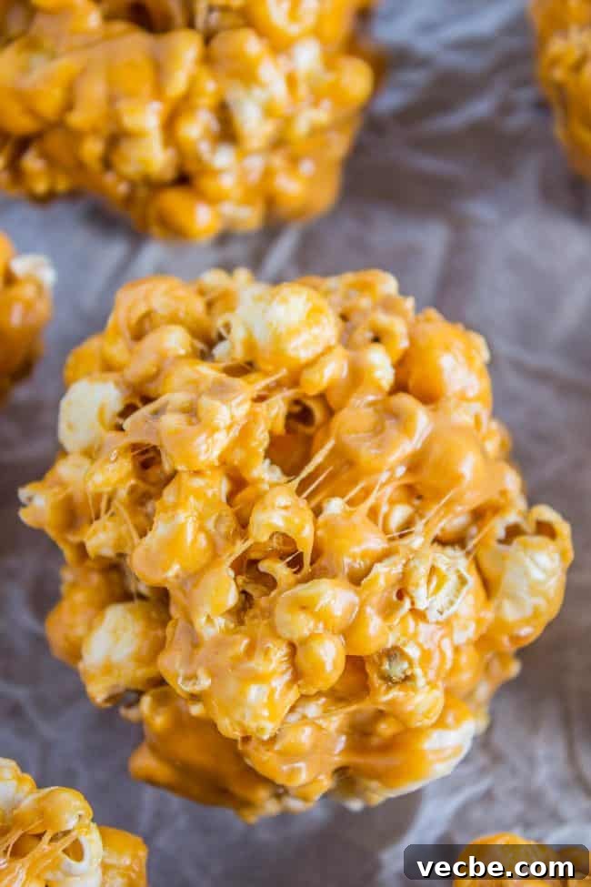 Butterscotch Popcorn Balls Easy popcorn balls