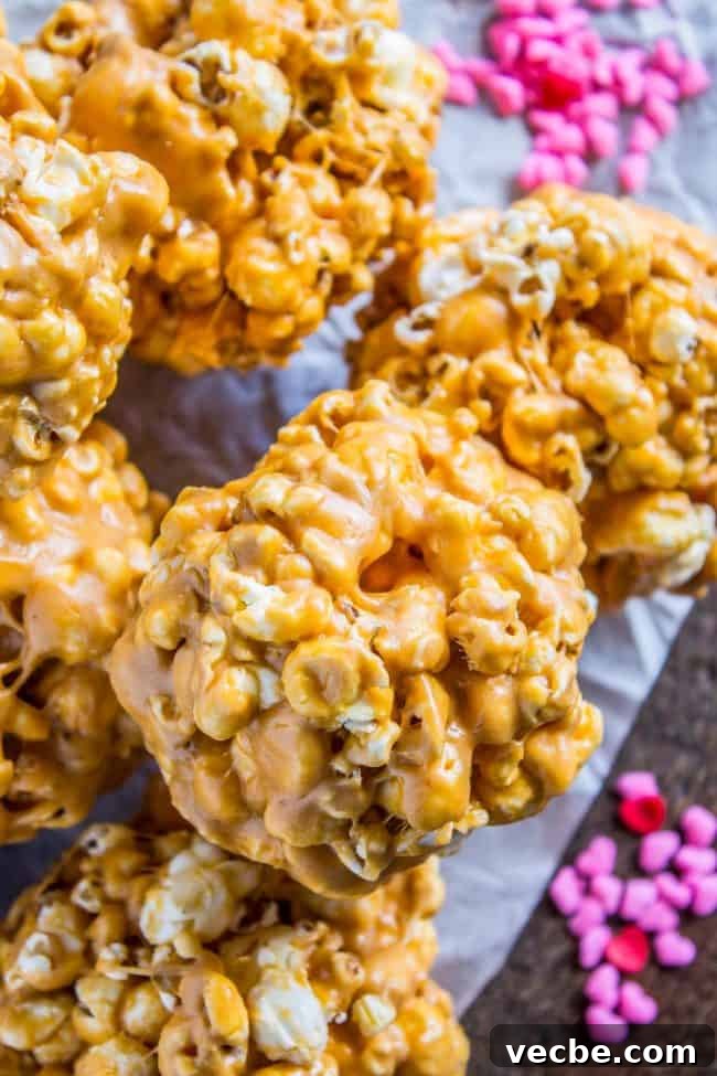 Stack of popcorn balls stack of marshmallow popcorn balls