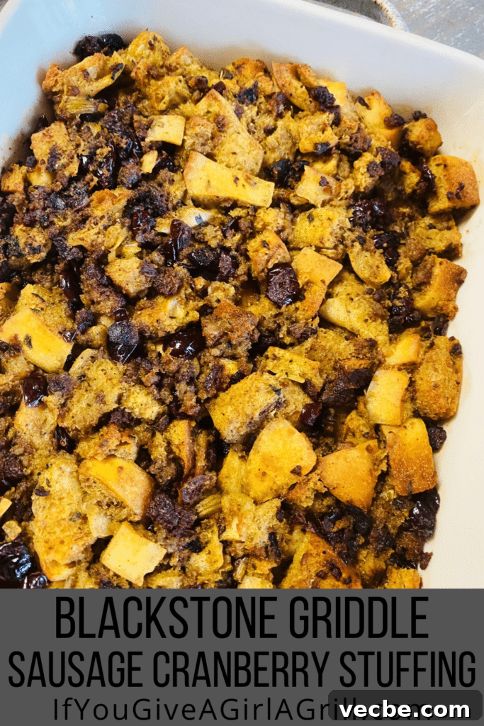 Crispy Sausage and Cranberry Stuffing on a Blackstone Griddle 20 img 21189 19