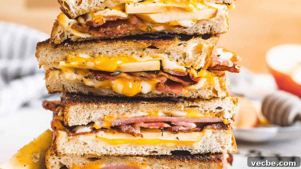 11 Comfort Foods That Will Make You Abandon Your Diet 6 Apple Bacon and Cheddar Grilled Cheese