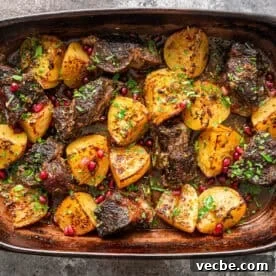 Greek Lemon Pot Roast with Crispy Potatoes 8 Greek pot roast thumbnail