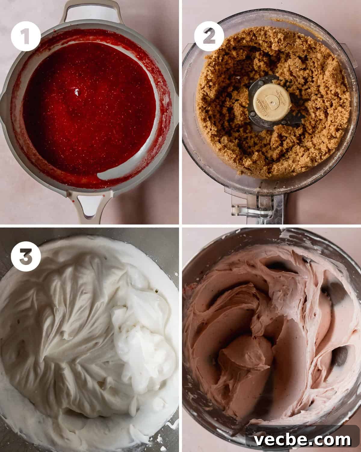 No-Bake Strawberry Cheesecake Recipe: Creamy Summer Dessert 6 Preparing the cheesecake