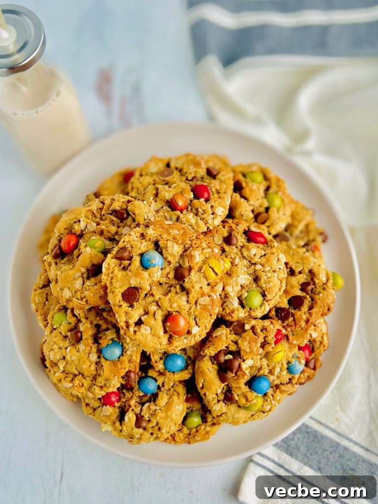 Chewy Monster Cookies with Chocolate Chips and Peanut Butter 6 img 8400 5