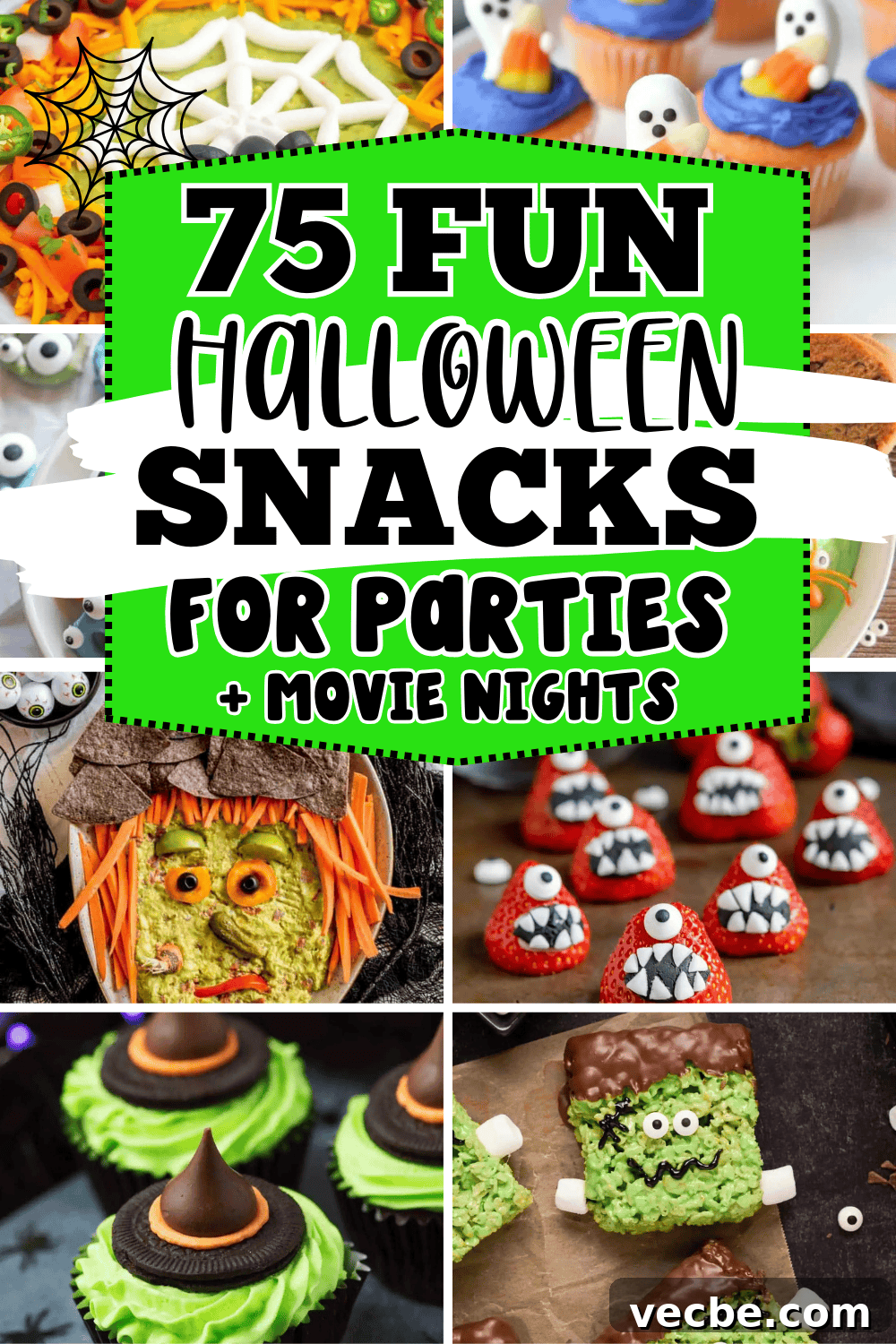 75 Spooky Halloween Snacks and Party Food Ideas 2 Cute Halloween party snacks! These Halloween themed snacks and spooky party foods include fun appetizer recipes, finger foods, movie night snacks mixes and party treats. Halloween party food ideas, cheap Halloween food, quick Halloween snacks, quick Halloween appetizers, easy halloween appetizers, kid friendly halloween foods, halloween party snacks for adults, Halloween treats savory. Snack tray ideas, snack halloween, halloween birthday party food ideas, halloween oreos, halloween themed food.