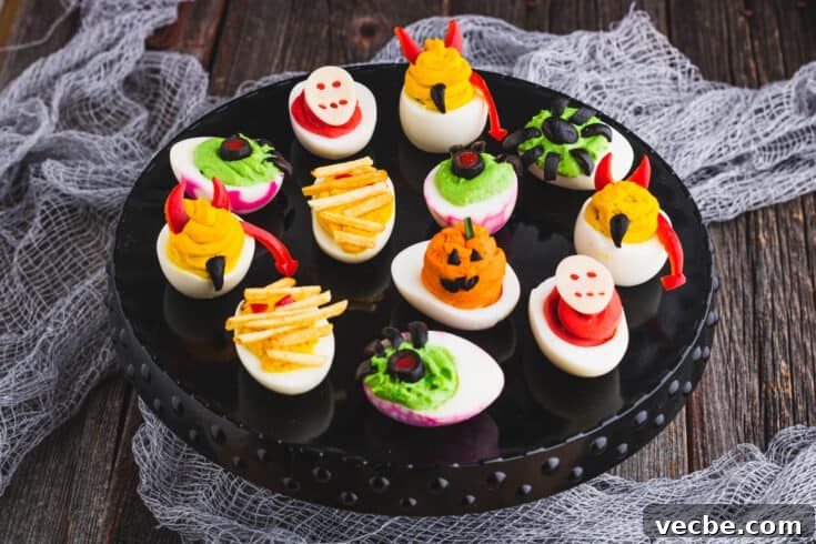 Halloween Deviled Eggs